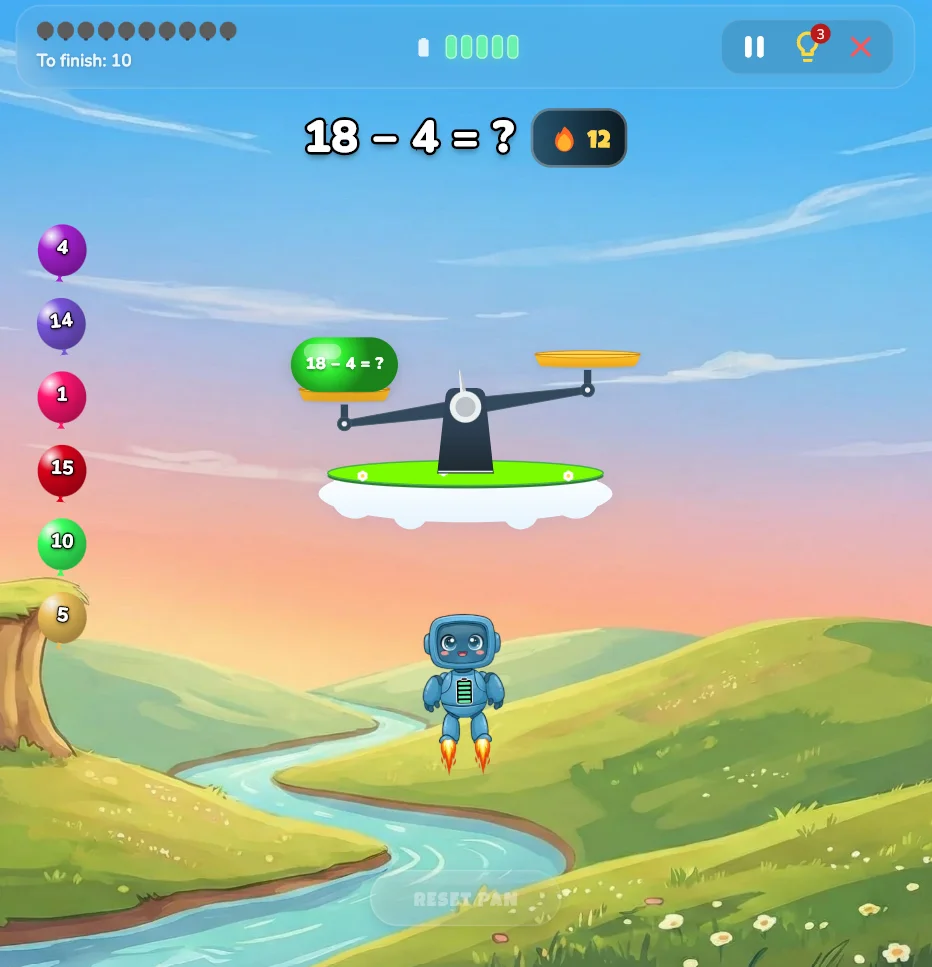 Math Balance Game